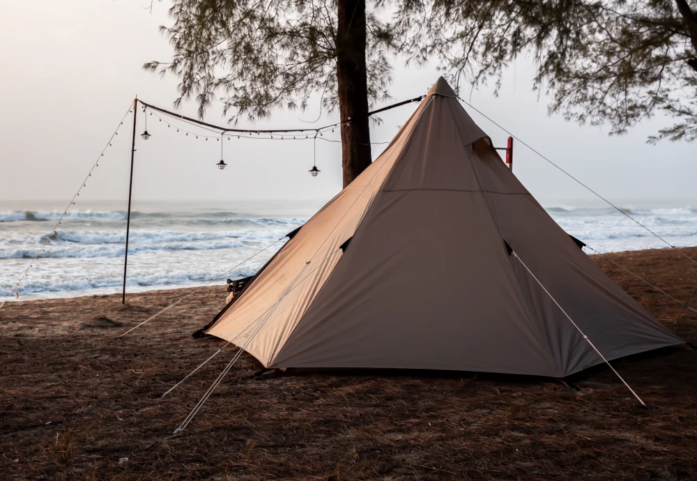white teepee tents