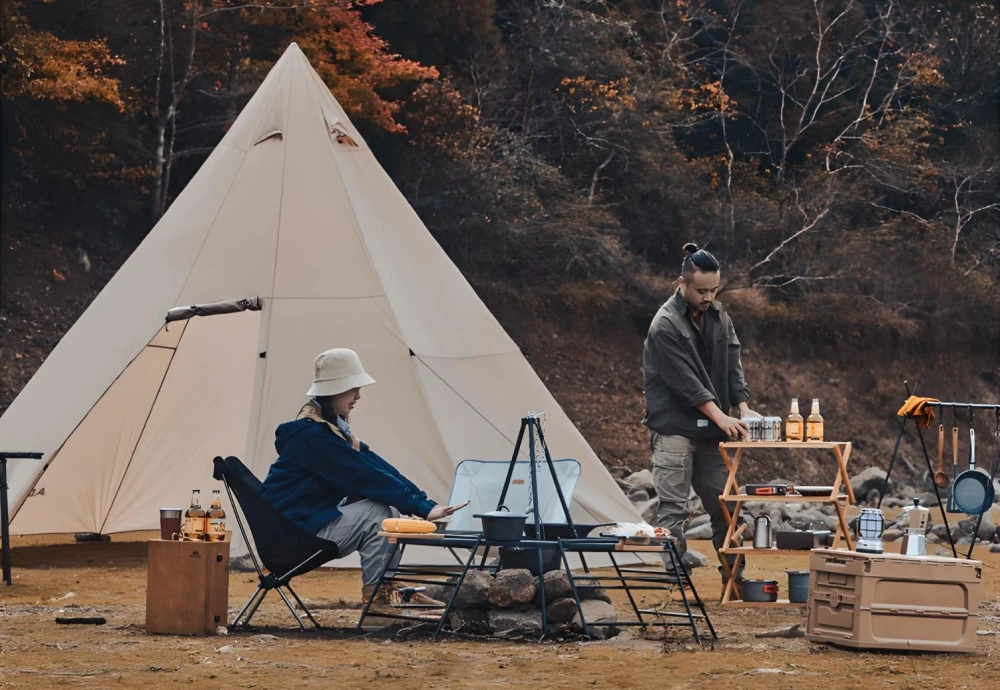 white teepee tents